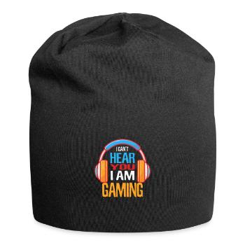 I´m Gaming kann nicht hören Zocker zocken Headset - Jersey-Beanie - Schwarz - Vorne