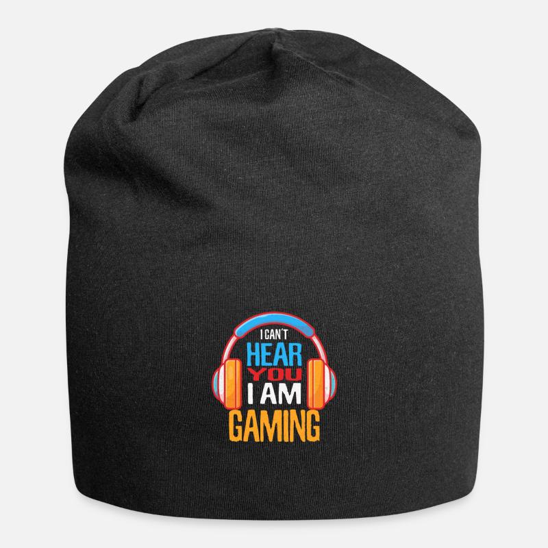 I'm gaming can not hear gamers gamble headset - Jersey Beanie - black
