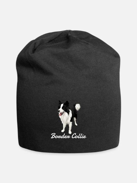 Limited! Border Collie Love - Jersey-Beanie - Schwarz