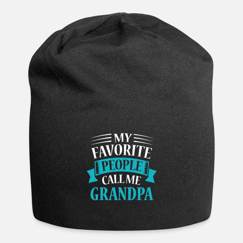 grand-père - Bonnet en jersey - noir