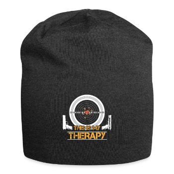 Schießstand für Waffen Scharfschütze Zielscheibe - Jersey-Beanie - Anthrazit - Vorne