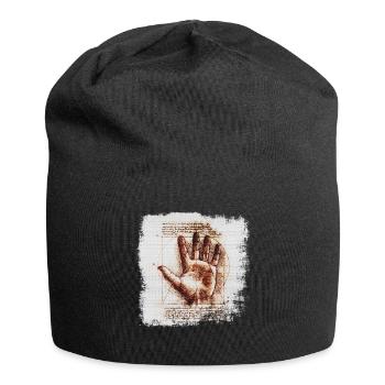 Leonardo da Vinci - Jersey-Beanie - Schwarz - Vorne