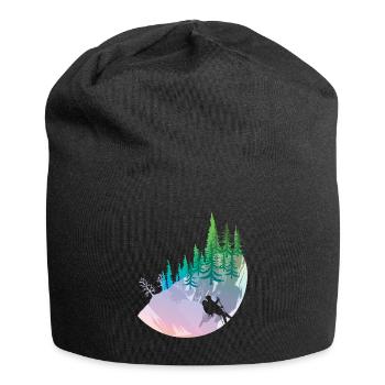 Randonnée pédestre randonneur - Bonnet en jersey - noir - Devant