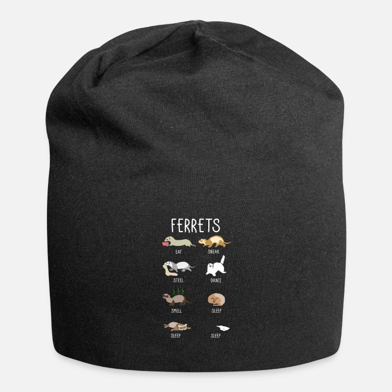 Furet - Bonnet en jersey - noir