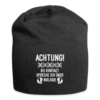 Biologie Lehrer - Jersey-Beanie - Schwarz - Vorne