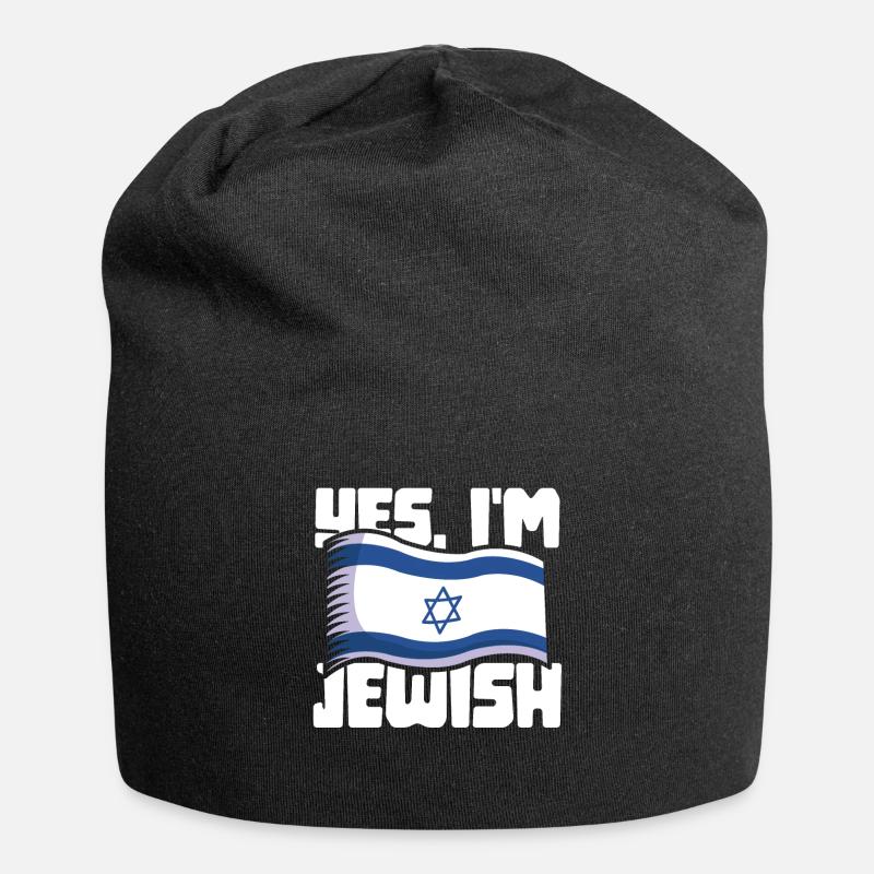 Oui, je suis juif - juif - Bonnet en jersey - noir