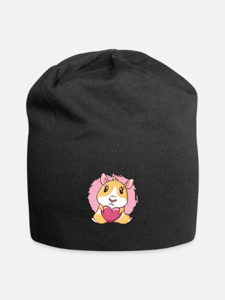 Guinea pig - Jersey Beanie - black