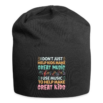 I Don't Just Help Kids Make Great Music - Jersey Beanie - black - Front
