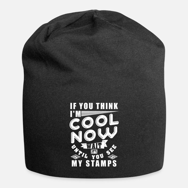 Stamps Stamp collector cool - Jersey Beanie - black