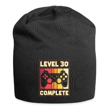Level 30 complete - gaming, birthday - Jersey Beanie - black - Front