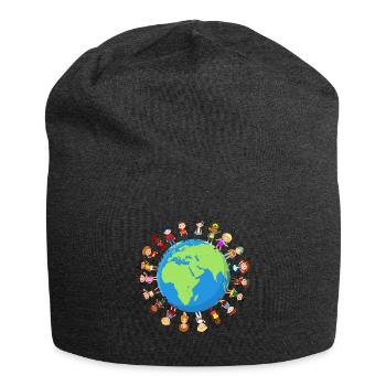 Earth Day Environmentalists Ecology Children - Jersey Beanie - charcoal grey - Front