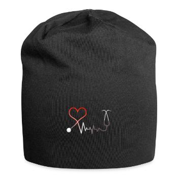 Krankenschwester Krankenpfleger - Jersey-Beanie - Schwarz - Vorne