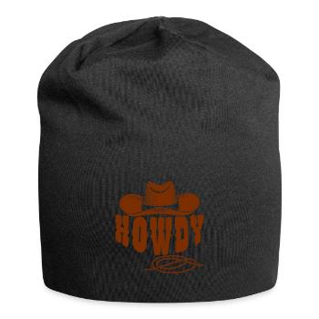 Cowboy Geschenkidee - Jersey-Beanie - Schwarz - Vorne