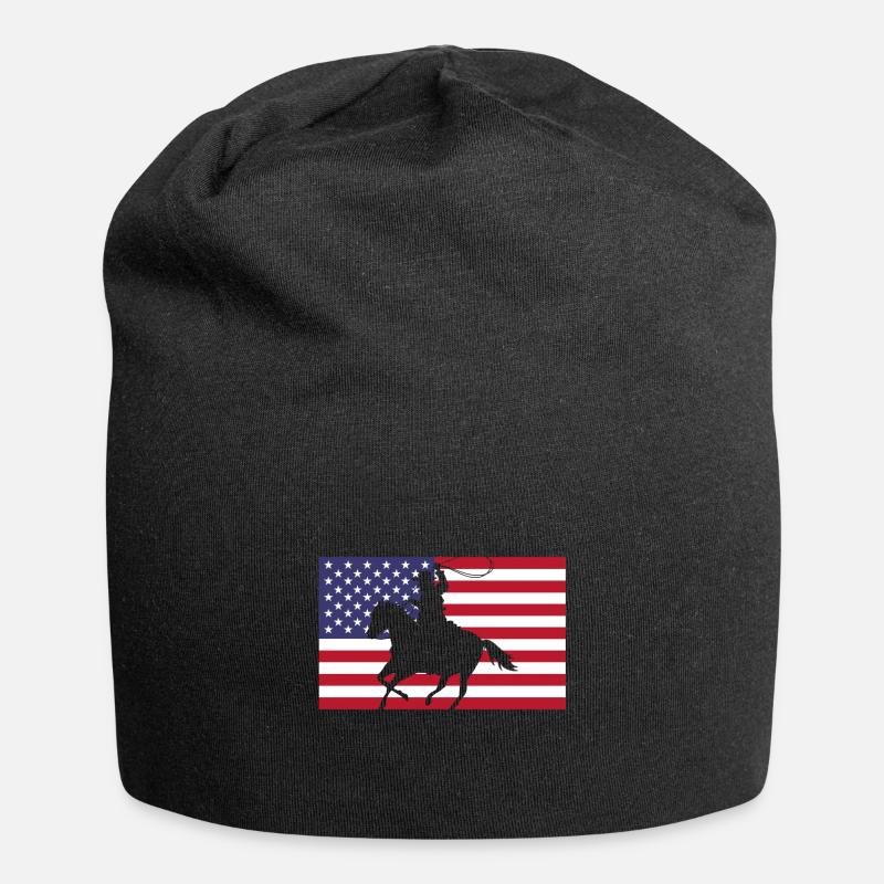 Cowboy USA - Bonnet en jersey - noir