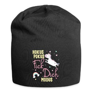 Hokus Pokus Fick Dich Modus Frauen Einhorn - Jersey-Beanie - Schwarz - Vorne