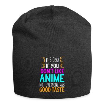 Anime - Jersey Beanie - charcoal grey - Front