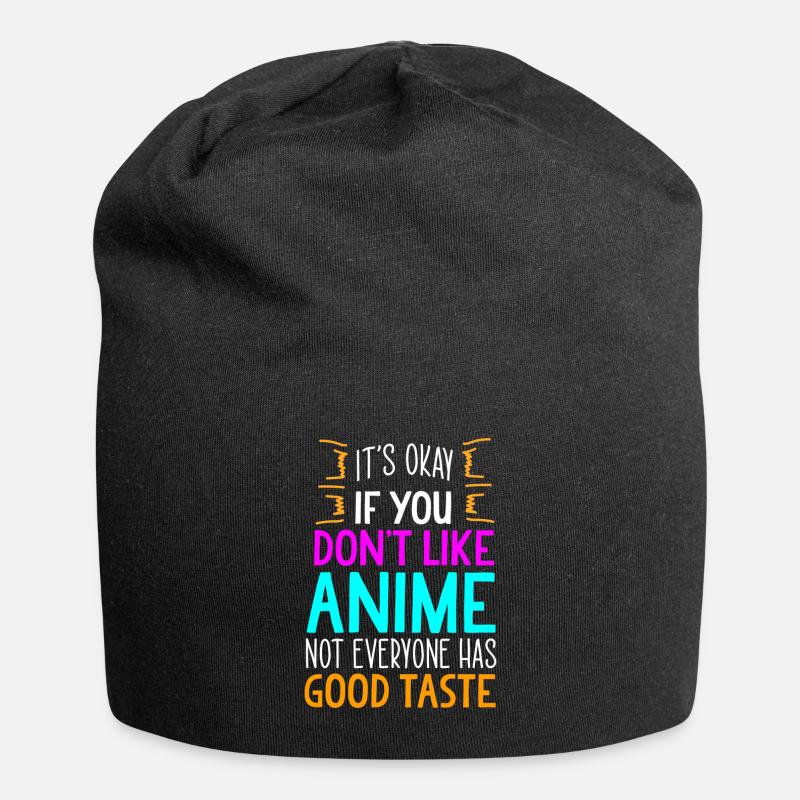 Manga - Bonnet en jersey - noir