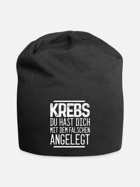 Krebs Du hast dich mit dem falschen angelegt - Jersey-Beanie - Schwarz