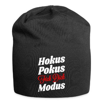 Hokus Pokus Fick Dich Modus - Jersey-Beanie - Schwarz - Vorne