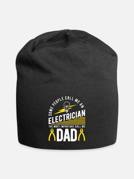 Electrician electrician - Jersey Beanie - black