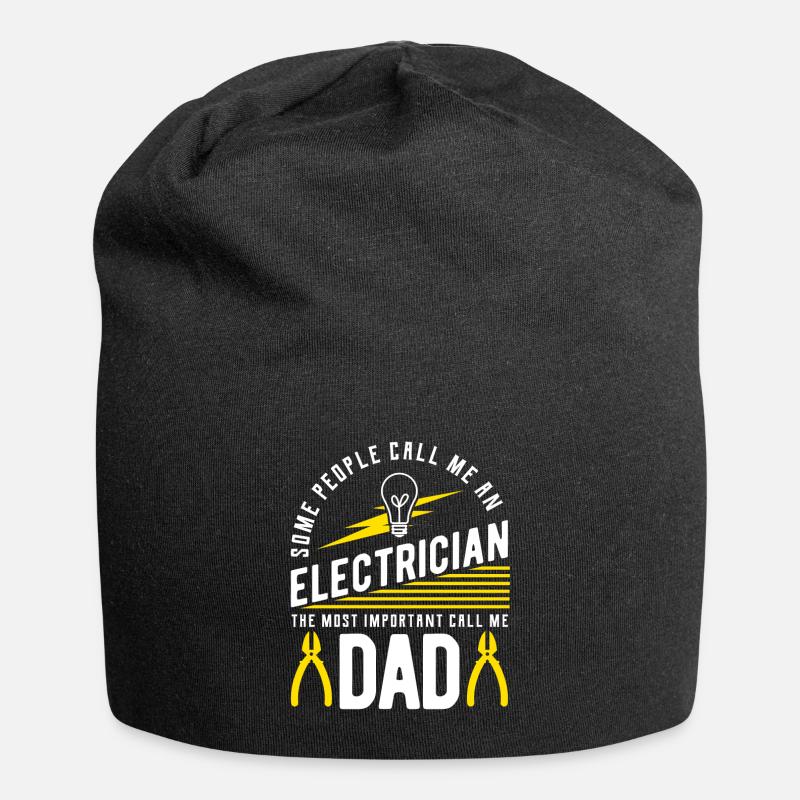 Électricien électricien - Bonnet en jersey - noir