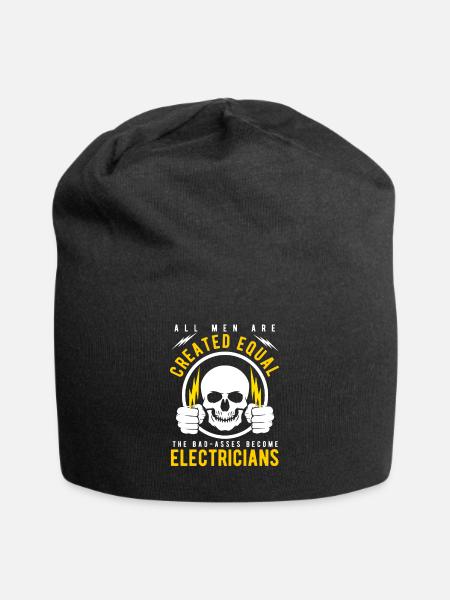 Electrician electrician - Jersey Beanie - black