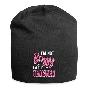 Enseignant enseignant - Bonnet en jersey - noir - Devant