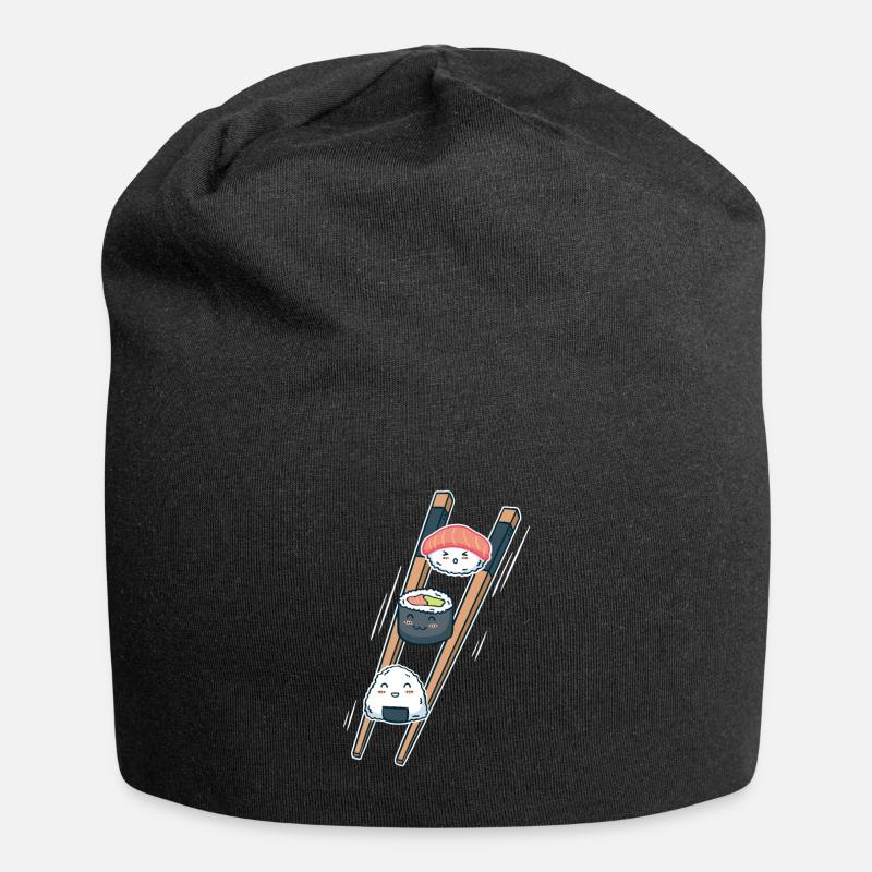 Sushi - Jersey-Beanie - Schwarz