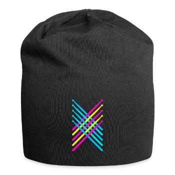 Baguettes de batterie tambours batterie 80s - Bonnet en jersey - noir - Devant