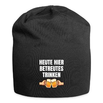 Heute hier betreutes Trinken Mallorca Geschenk - Jersey-Beanie - Schwarz - Vorne