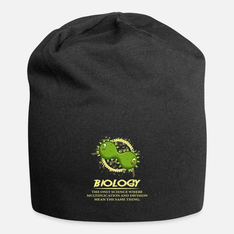 Biologie Lustig Biologe oder Wissenschaftler Gesch - Jersey-Beanie - Schwarz