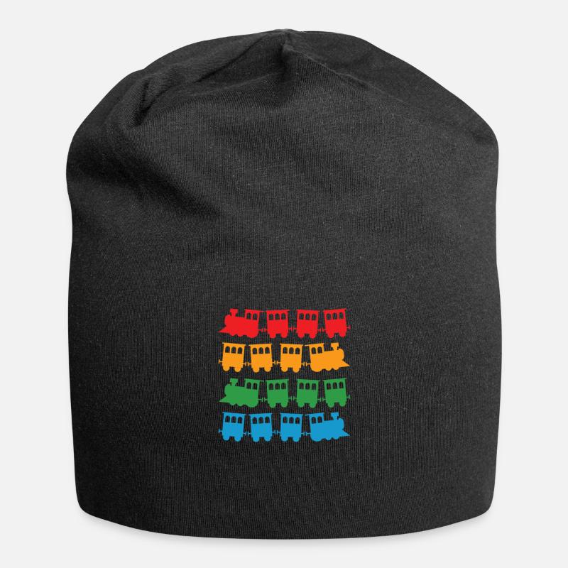 Zug Züge Modeleisenbahn Eisenbahn Geschenk - Jersey-Beanie - Schwarz