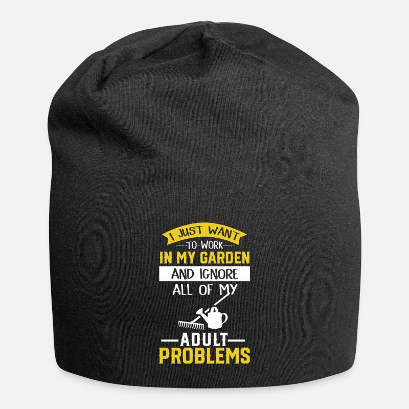 garten - Jersey-Beanie - Schwarz