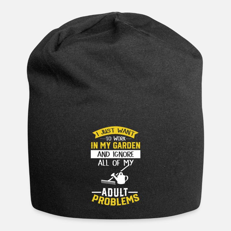 jardin - Bonnet en jersey - noir