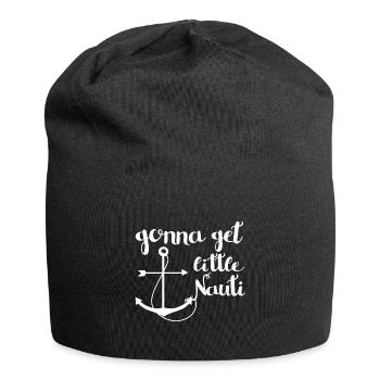 Nautik Frech Wortspiel - Jersey-Beanie - Schwarz - Vorne