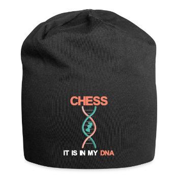 Chess Chess Set Chess Checkerboard Checkmate - Jersey Beanie - black - Front