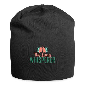 Funny Therapist Gift The Lung - Jersey Beanie - black - Front