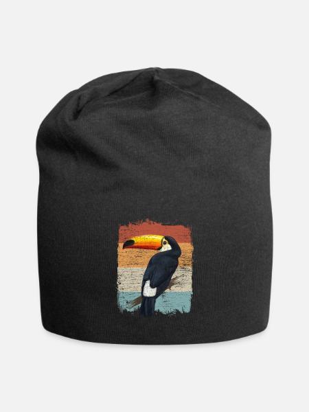 Tukan Retro - Jersey-Beanie - Schwarz