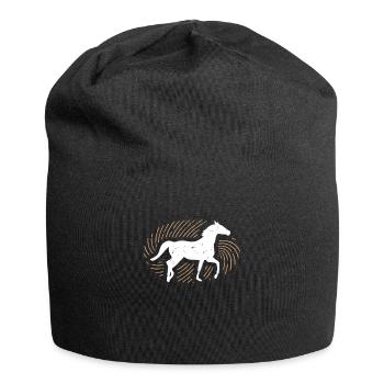 Équitation - Bonnet en jersey - noir - Devant