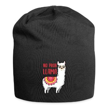 Lama - No Prob Llama - Jersey-Beanie - Schwarz - Vorne