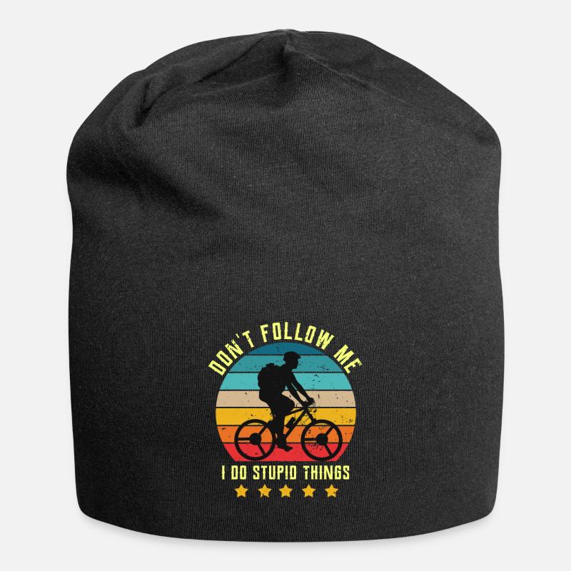 Fahrrad - Jersey-Beanie - Schwarz