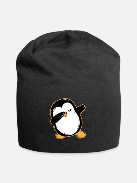 Dabbing Pinguin - Jersey-Beanie - Schwarz
