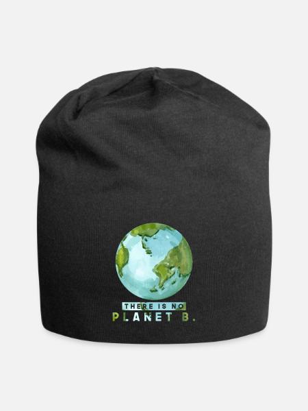 Earth Day Planet - Jersey-Beanie - Schwarz