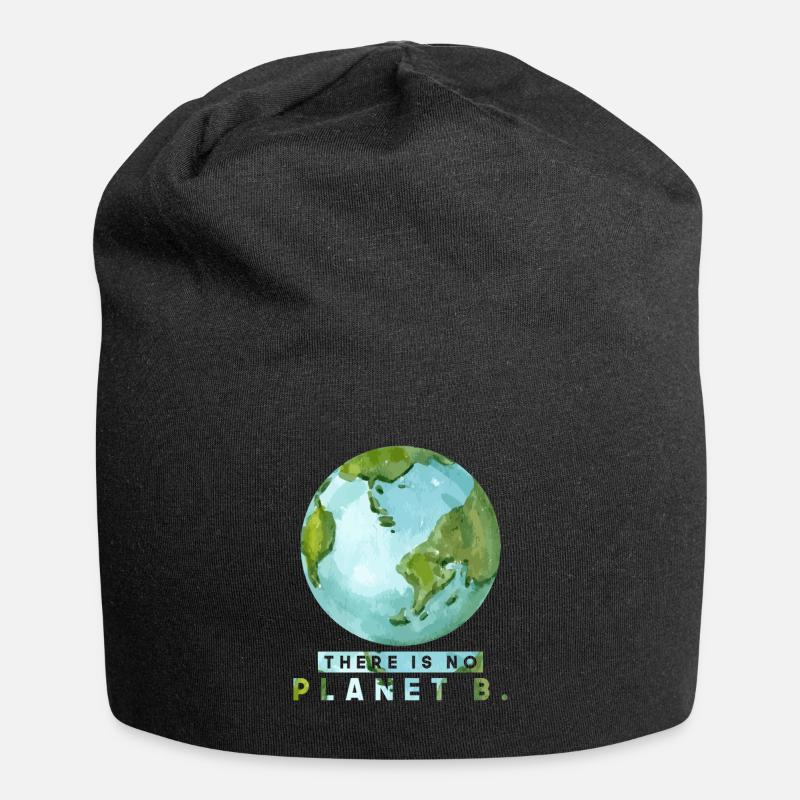 Earth Day Planet - Jersey-Beanie - Schwarz