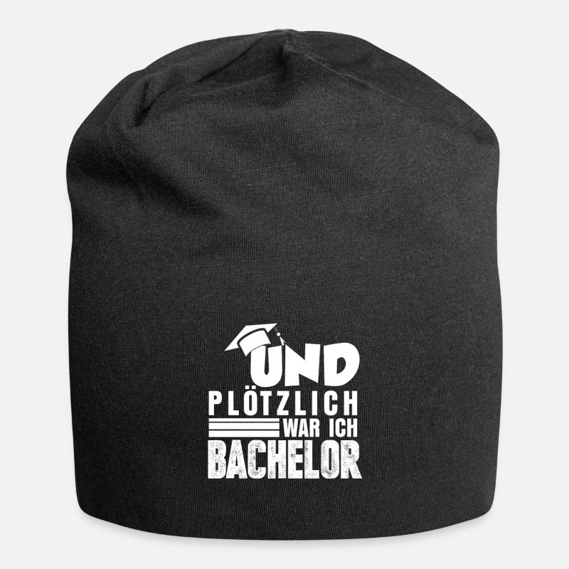 Bachelor Diplom - Jersey-Beanie - Schwarz