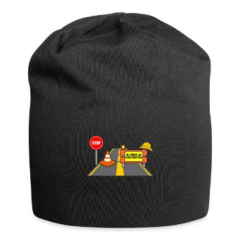 construction site - Jersey Beanie - black - Front