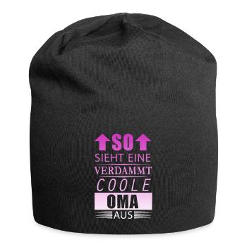 Verdammt Coole Oma beste Großmutter Geschenk Damen - Jersey-Beanie - Schwarz - Vorne