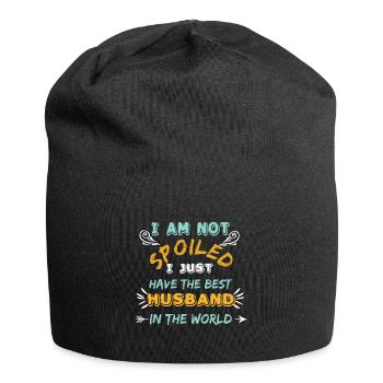 Spoiled Wife Funny - Jersey Beanie - black - Front