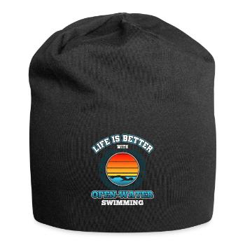 Schwimmen - Jersey-Beanie - Schwarz - Vorne