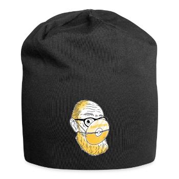 Anti-Coronavirus - Jersey-Beanie - Schwarz - Vorne